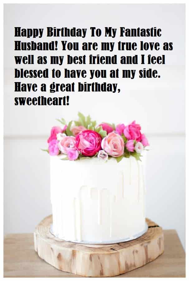 white-cake-and-flower-husband-birthday